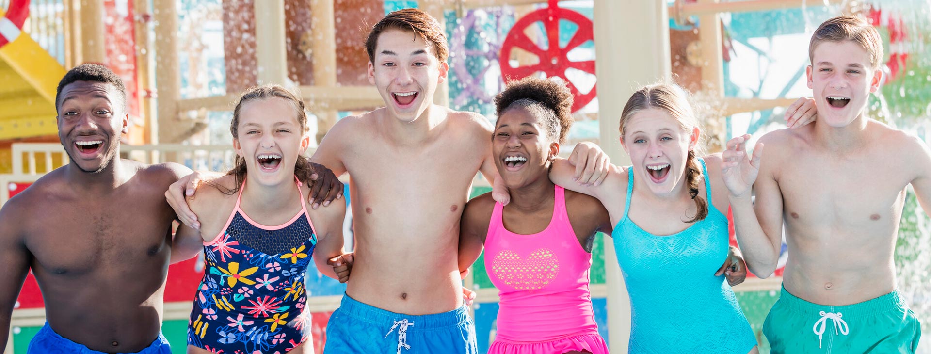 Teens celebrating at a birthday party